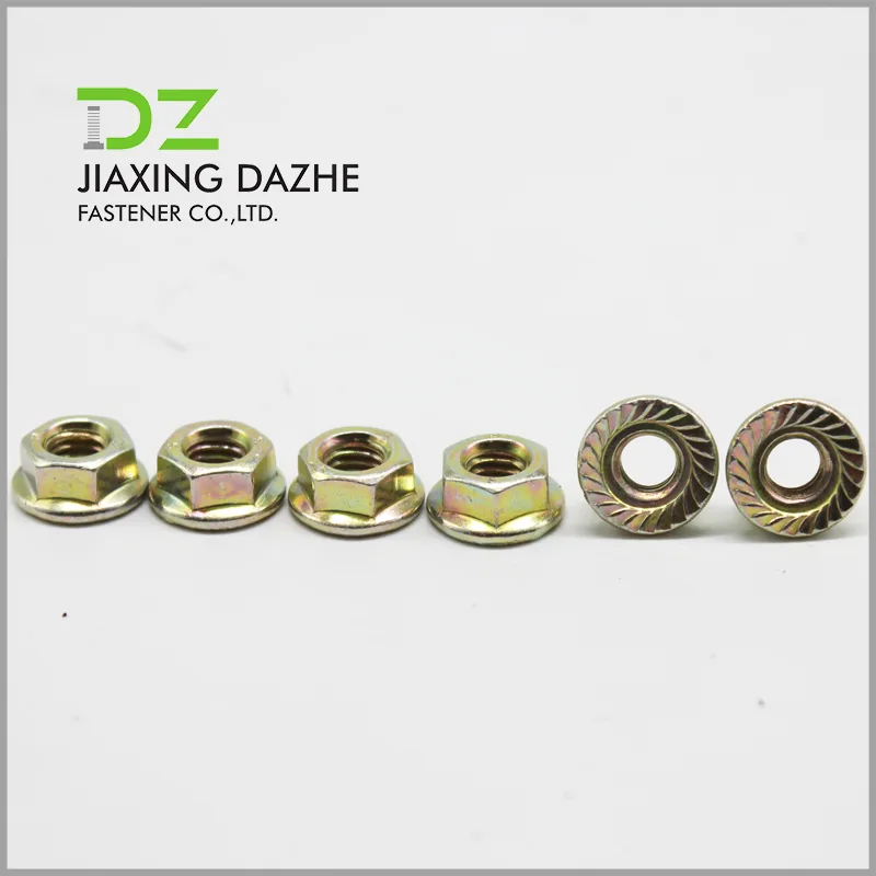 DIN6923 Cruach Flange Cnó