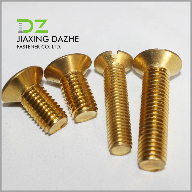 Brass Flat Head Machine Screw
